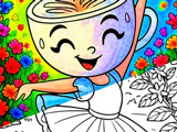 Gra Balerina Cappuccino: Kolorowanka