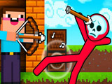 Gra Nub Łucznik Kontra Stickman Zombie
