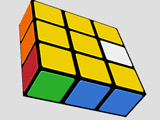 Gra Płaska Kostka Rubika (1×3×3)