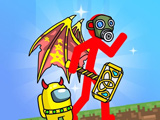 Gra Stickman Mega Boss: Bitwa