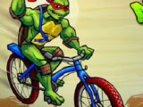 Gra Wojownicy Żółwi Ninja na Rowerach