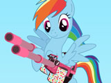 Gra Rainbow Dash z Bronią
