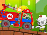 Gra Mario na Ciężarówce Przeciwko Zombie